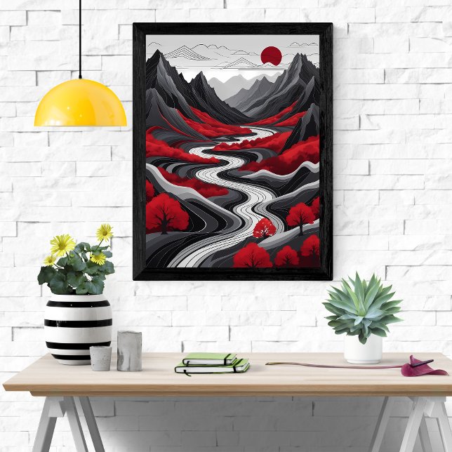 Serene Mountain Serenity Poster (Skapare uppladdad)