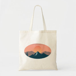 Serene Mountain Sunset  Tygkasse