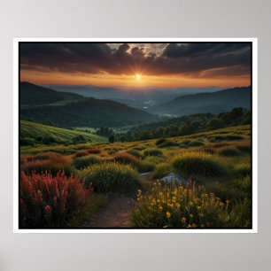 Serene Nature liggande scen Poster