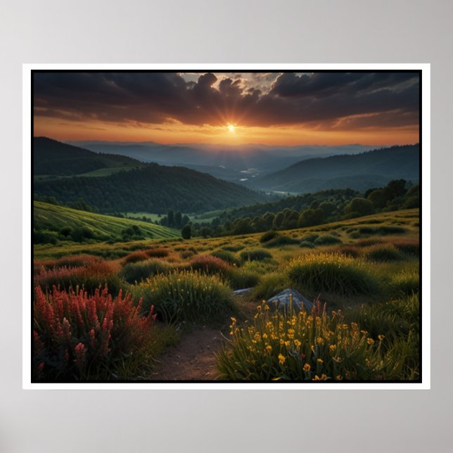 Serene Nature liggande scen Poster (Framsidan)