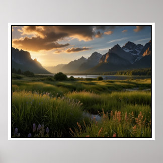 Serene Nature liggande scen Poster