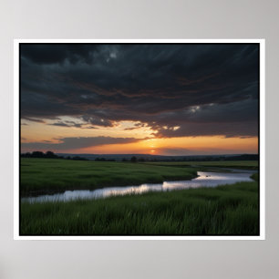 Serene Nature liggande scen Poster