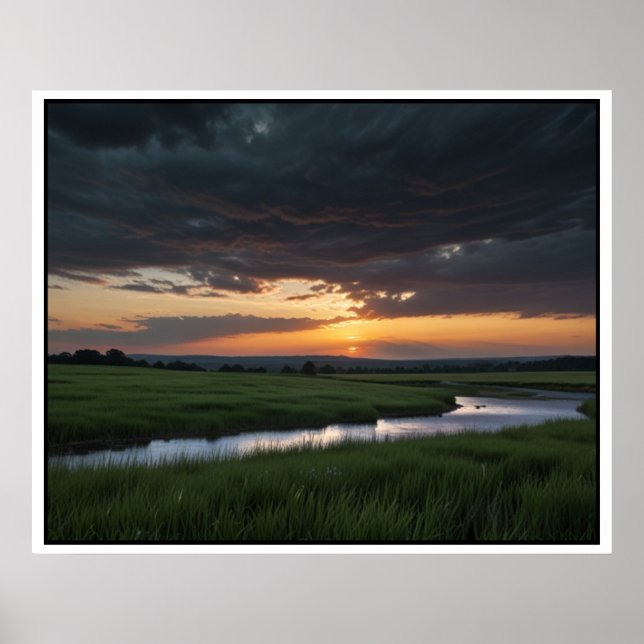 Serene Nature liggande scen Poster (Framsidan)