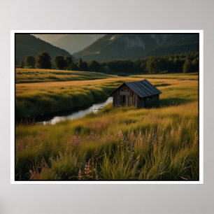 Serene Nature liggande scen Poster