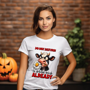 Serene nötkreatur med blodstatus t shirt