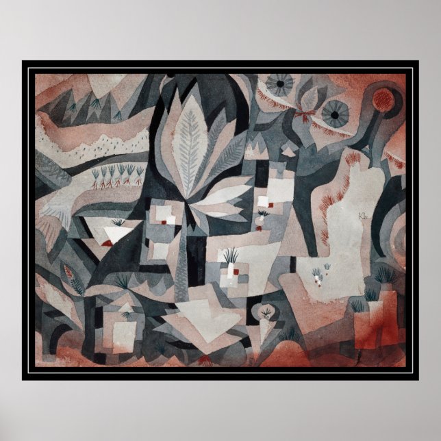 Serene Oasis: Paul Klee Torr Cooler Garden Poster (Framsidan)