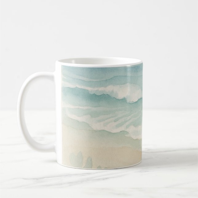 Serene Ocean Artwork Kaffemugg (Vänster)