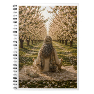 Serene Orchard Sticky Notes | Romantic Botanical Anteckningsbok