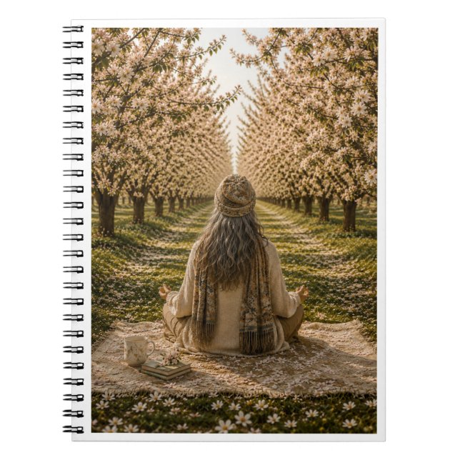 Serene Orchard Sticky Notes | Romantic Botanical  Anteckningsbok (Framsidan)