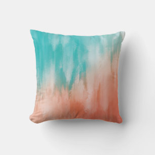 Serene Pastel Watercolor-blandning Kudde