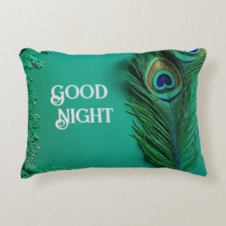 Serene Peacock Bra Night Pillows Prydnadskudde
