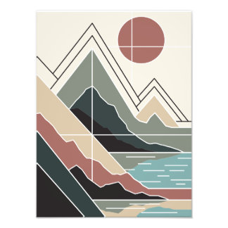 Serene Peaks Fototryck