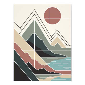 Serene Peaks Fototryck