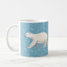 Serene Polar Bear Blue & White Winter Mugg
