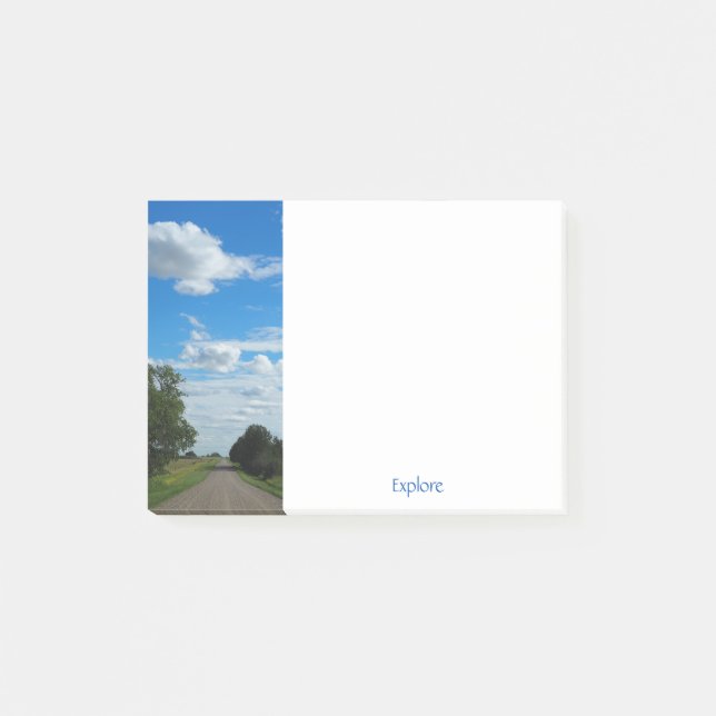 Serene Prairie Road Post-it Block (Framsida)