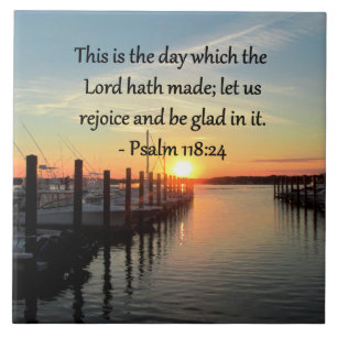 SERENE PSALM 118:24 SUNSET ÖVER SJÖ KAKELPLATTA