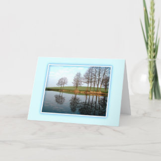 Serene Reflection of Nature Anpassningsbar Card Kort