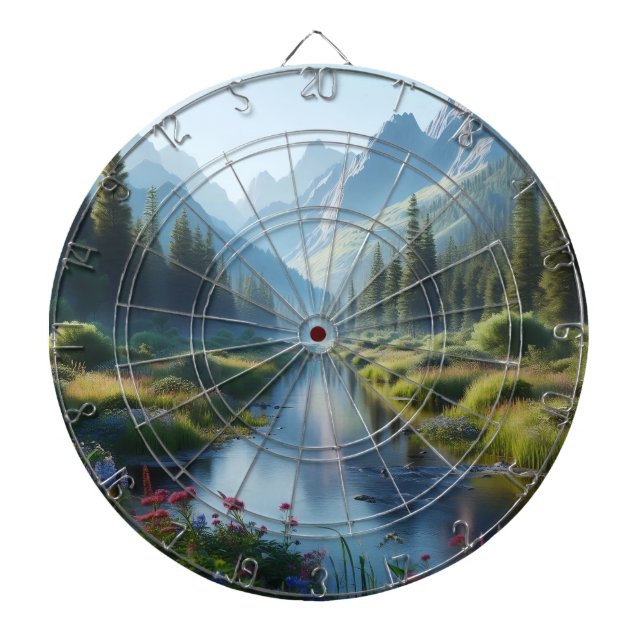 Serene River Valley Darttavla (Framsidan)