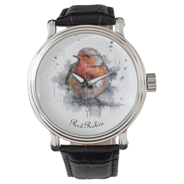 Serene Robin, anpassningsbar Armbandsur (Framsida)