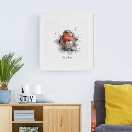 Serene Robin, anpassningsbar Poster