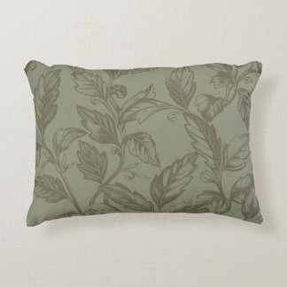 Serene Sage Grönt | Bold Botanical Påstående Leafy Prydnadskudde