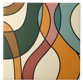 Serene Savanna Gentle Abstract Modern Earthy  Kakelplatta