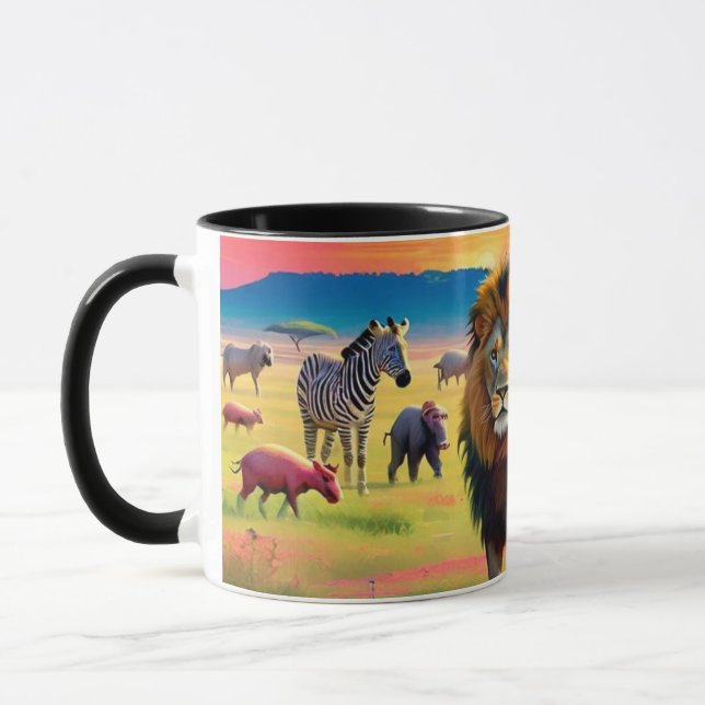 "Serene Savanna Safari" Mugg (Vänster)