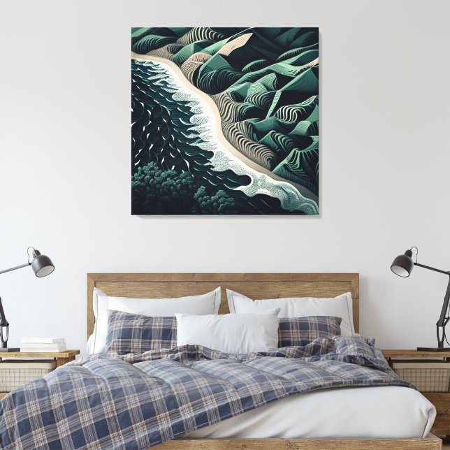 Serene Shores Canvastryck (Insitu (sovrum))