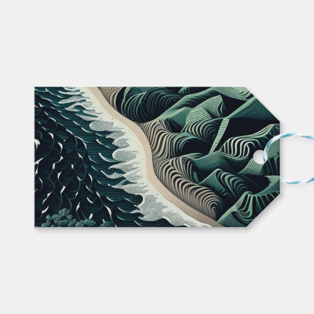 Serene Shores Presentetikett (Framsidan (Horisontell))