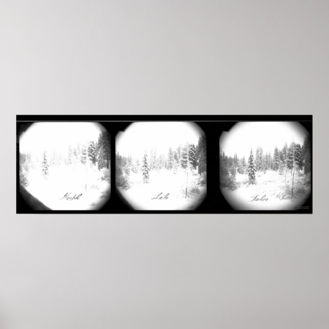 Serene Sierra Snowstorm Poster (Framsidan)