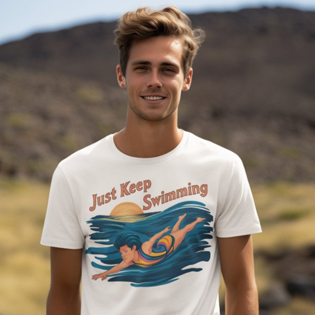 Serene Simma: Just Behålla Swimming T Shirt (Skapare uppladdad)