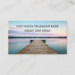 SERENE sjö med Affärskort i dockkyrkan Visitkort