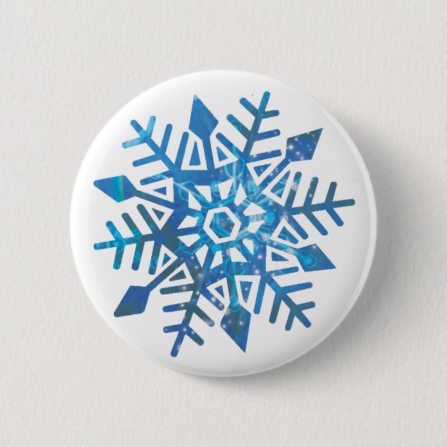 Serene Snowflake-knappar Knapp (Framsida)