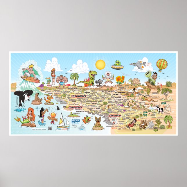 Serene SoCal-banderoll Poster (Framsidan)