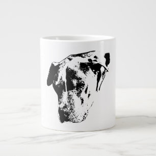 Serene Sol-Squint—Pitbull Mix Porträtt Jumbo Mugg