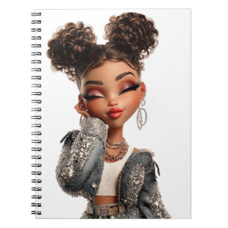 Serene Sparkle Muse Spiral Photo Notebook Anteckningsbok