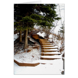 Serene Stairway Hälsningskort