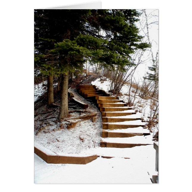 Serene Stairway Hälsningskort (Framsidan)