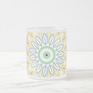 Serene Sunrise Frosted Glass Mugg
