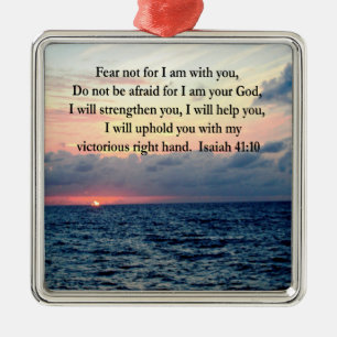 SERENE SUNRISE ISAIAH 41:10 JULGRANSPRYDNAD METALL