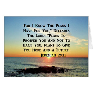SERENE SUNRISE JEREMIAH 29:11 SCRIPTURE DESIGN HÄLSNINGSKORT