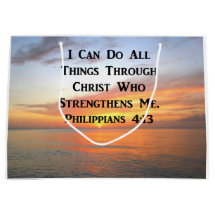 SERENE SUNRISE PHILIPPIANS 4:13 PHOTO SCRIPTURE