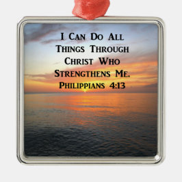 SERENE SUNRISE PHILIPPIANS 4:13 PHOTO SCRIPTURE JULGRANSPRYDNAD METALL