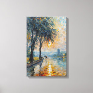 Serene Sunset by Vatten Impressionist Ligcape Art Canvastryck