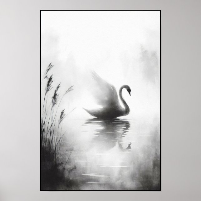 Serene Svan i Stilla Vatten Poster (Framsidan)