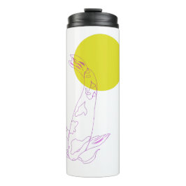 Serene Swirls: En minimalistisk Koi Journey