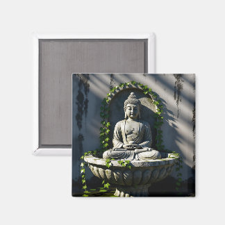 Serene Tranquil Buddha Fontän Magnet