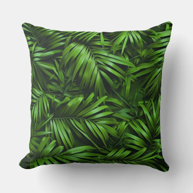 Serene Tropical Löv Background Kudde (Framsida)