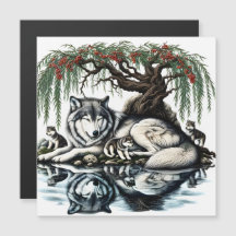 Serene Varg Family Oasis i Idyllic Nature