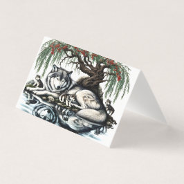 Serene Varg Family Oasis i Idyllic Nature Kort